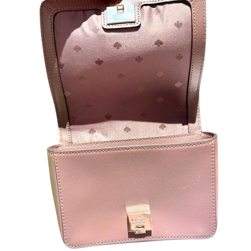 Kate Spade Patterson Drive Medium Maisie Satchel Taupe Leather Bag No Strap